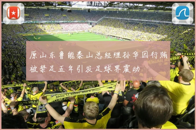 原山东鲁能泰山总经理孙华因行贿被禁足五年引发足球界震动